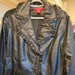 Faux leather jacket